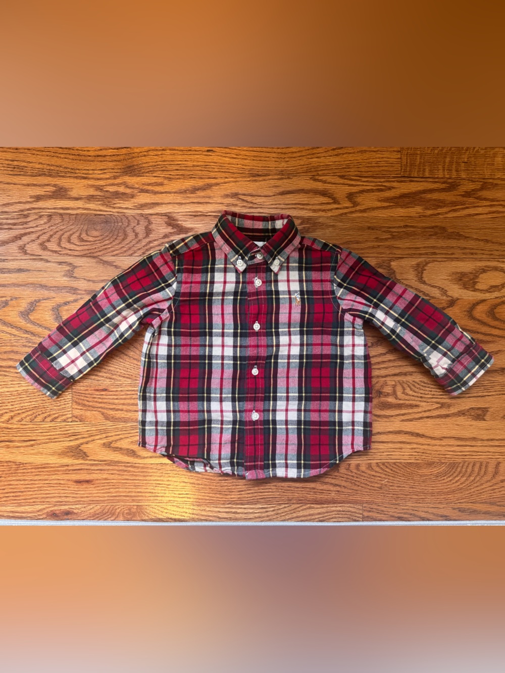 Ralph Lauren Baby Flannel Shirt Holiday Plaid